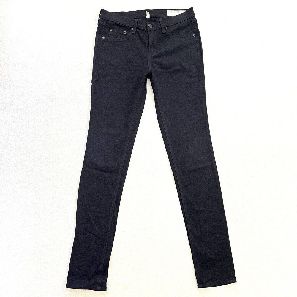 Rag & Bone Women Black Plush Leggings Skinny Jeans Cotton Blend W1503O163 29